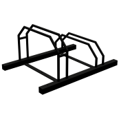 Bicycle stand | Row system | hot-dip galvanised and coated in RAL9005 | 2 parking spaces